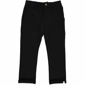 Black Jonathan Adjustable Waist Jersey Pants