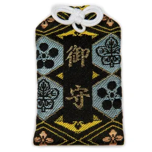 Black Kamon Japanese Omamori Lucky Charm