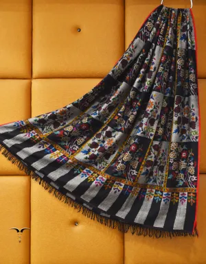black kani Gents Pashmina Shawl 7849