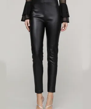 Black leather pants