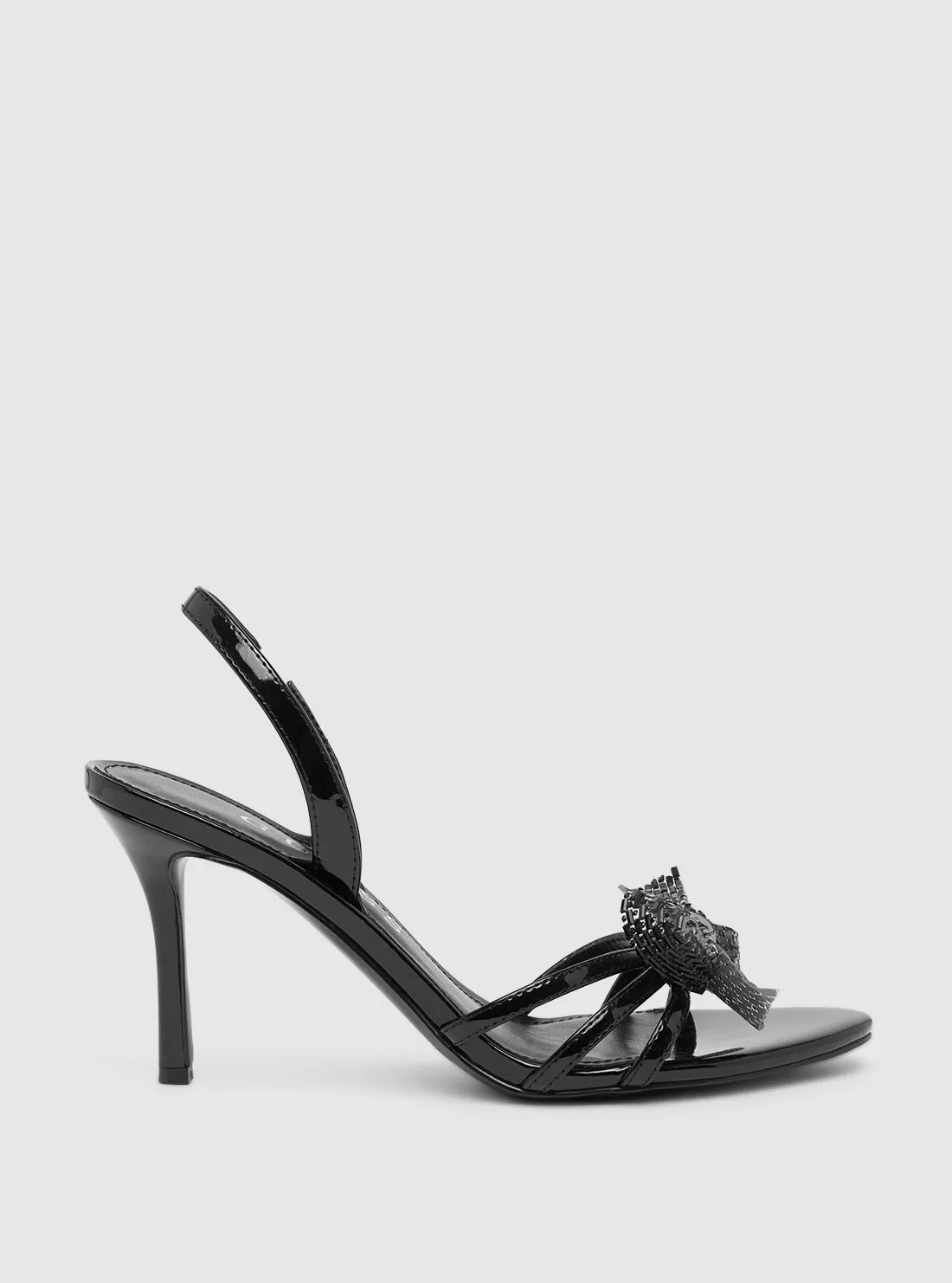Black Merle Sling Back Heel