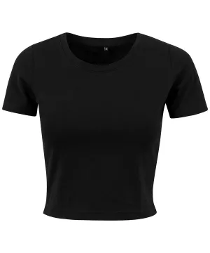 Black - Women's cropped tee
