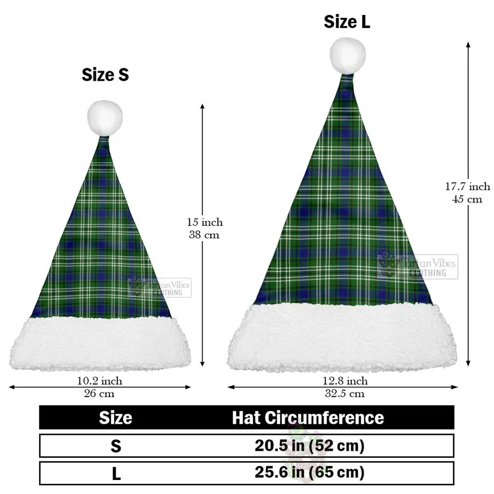 Blackadder Tartan Christmas Santa Hats