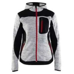 Bl&#xE5;kl&#xE4;der&#x20;4931-2117&#x20;Women&#x27;s&#x20;Knitted&#x20;Jacket&#x20;with&#x20;Softshell&#x20;-&#x20;Grey&#x20;Melange