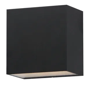 Blok 6 in. LED Outdoor Wall Sconce 3000K Black Finish