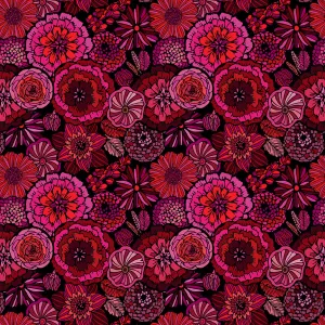 Blooming Elegance - Red/Pink