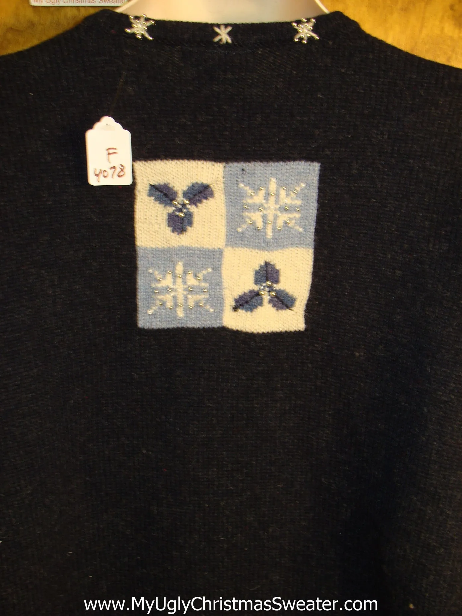 Blue Blocks of Winter Fun Novelty Funny Holiday Sweater