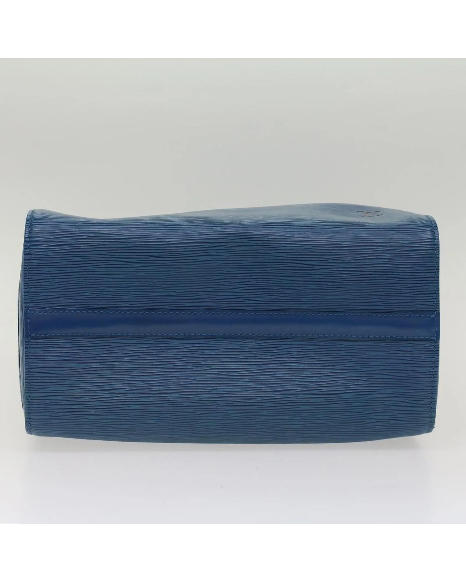 Blue Epi Leather Handbag with Gold Hardware