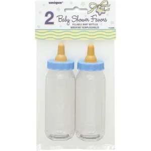 Blue Fillable Baby Bottle, 5'' | 2 ct