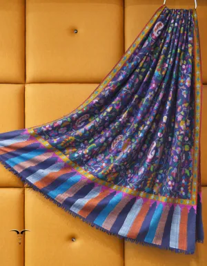 blue kani Gents Pashmina Shawl 7844