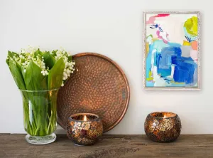 Blue Veranda Mini Framed Canvas