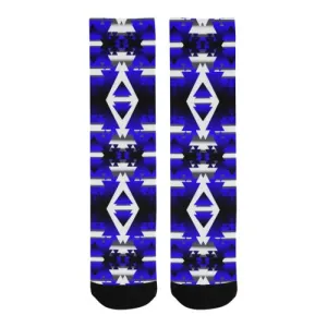 Blue Winter Camp Trouser Socks
