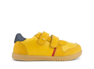 Bobux Kid  Riley Trainer - Chartreuse/Navy
