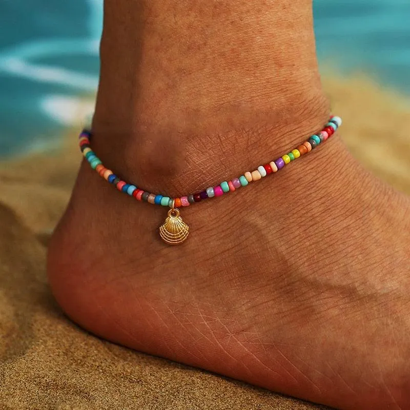 Bohemian Colorful Turkish Eyes Anklets for Women