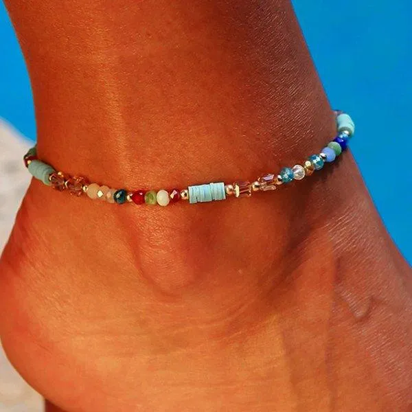 Bohemian Colorful Turkish Eyes Anklets for Women