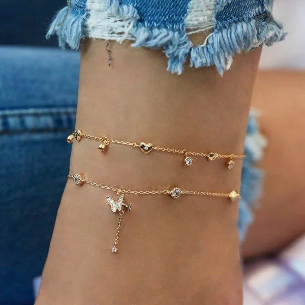 Bohemian Colorful Turkish Eyes Anklets for Women