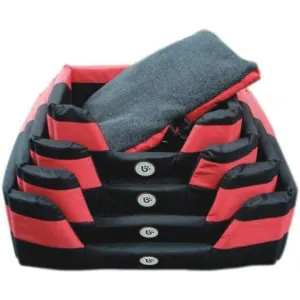 Bono Fido Stay Dry Dog Bed Red Large