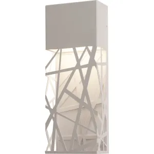 Boon 16 in. LED Outdoor Wall Sconce White Finish 3000K
