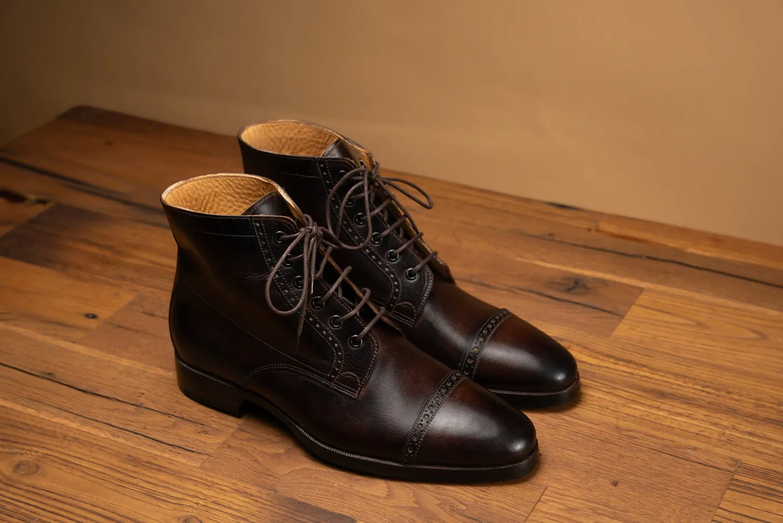 Bosphorus Leather Boots - Cadbury