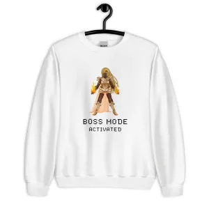Boss Mode | Unisex Sweatshirt | Feminist Gamer
