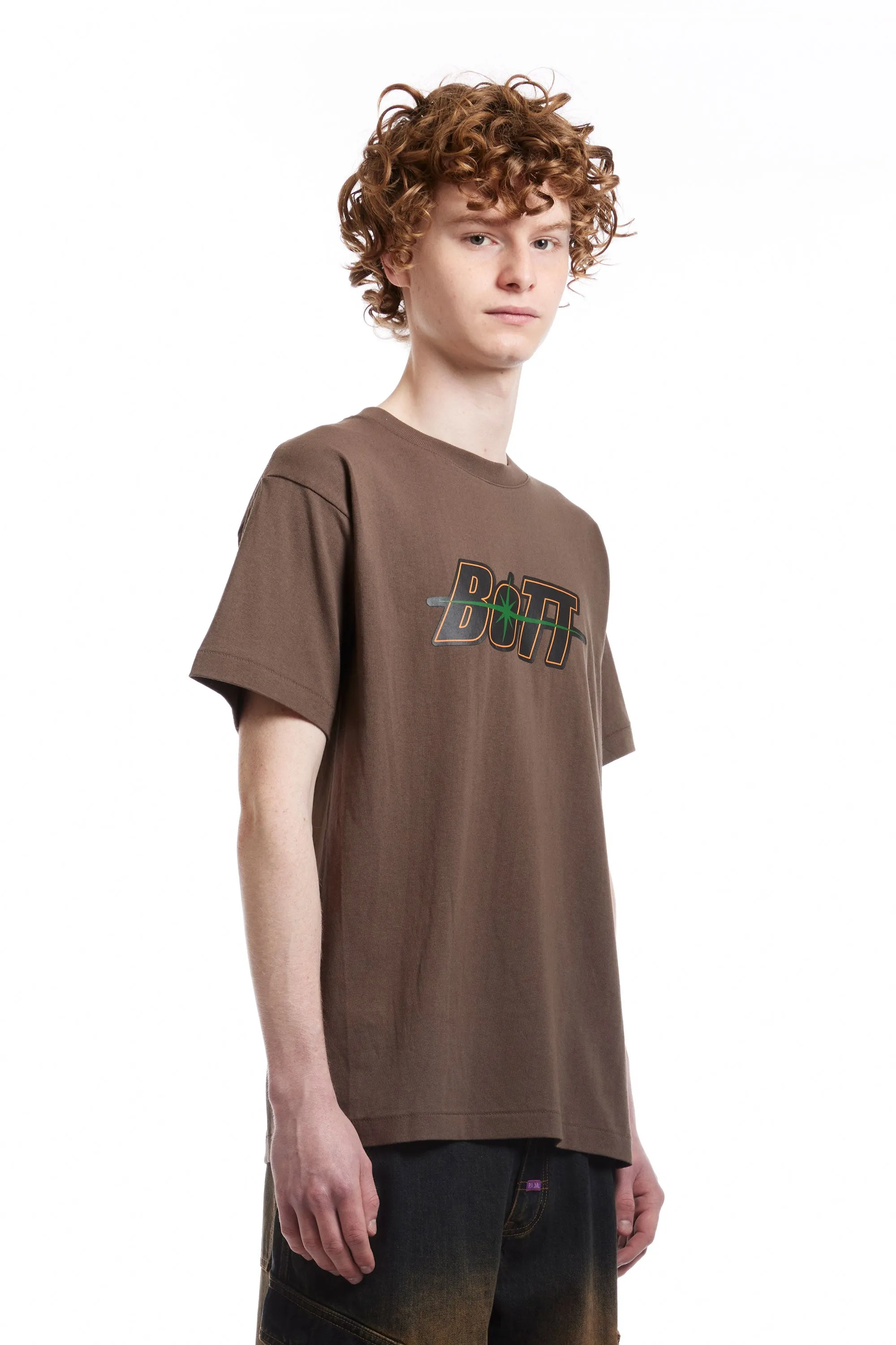 BOTT - SPACE LOGO TEE BROWN