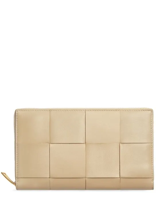 Bottega Veneta   Cassette leather zip around wallet 