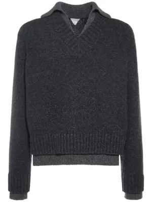 Bottega Veneta   Double layer wool knit sweater 