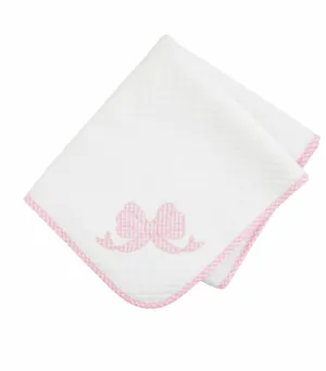 Bow Quilted Blanket by Mud Pie