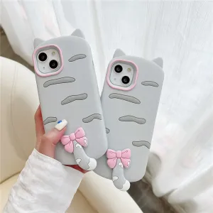 Bow Tail Cat iPhone Case