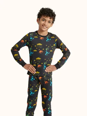 Boys' Aliens Long Sleeve Organic Cotton Pajama Set