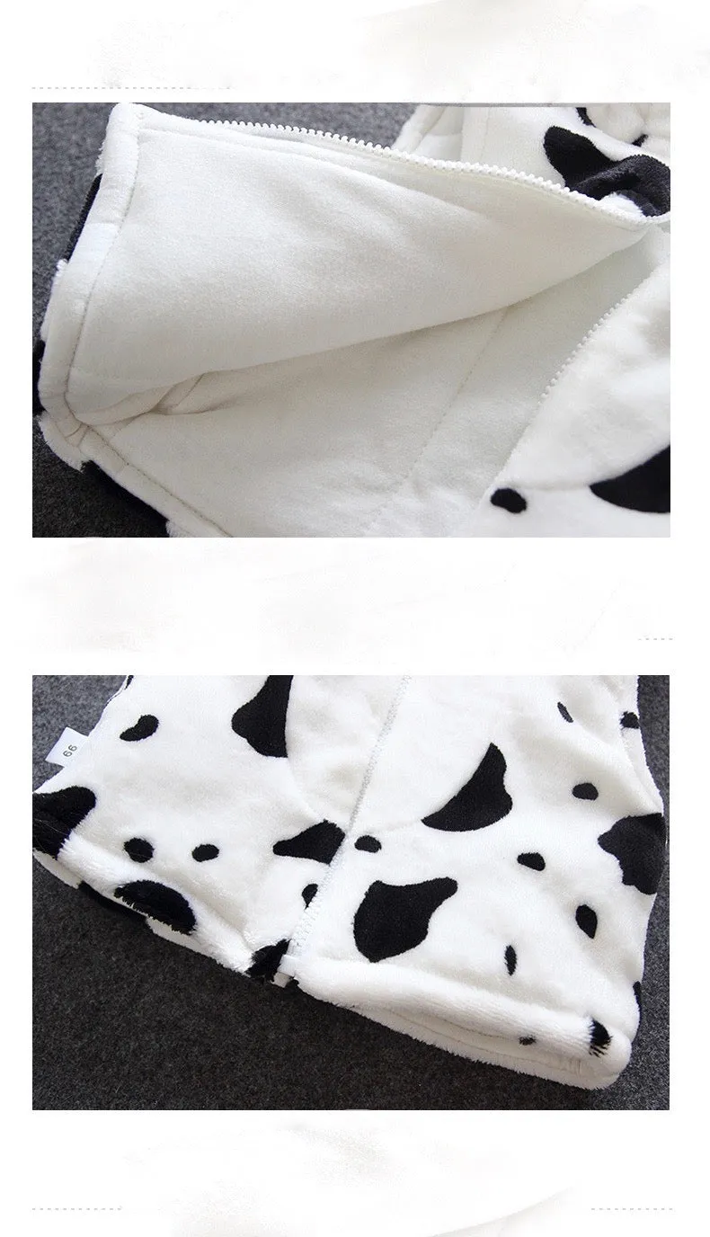 Boys And Girls  Fluffy Cartoon Hooded Vest