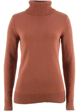 Bpc Bonprix Collection turtleneck sweater, brown