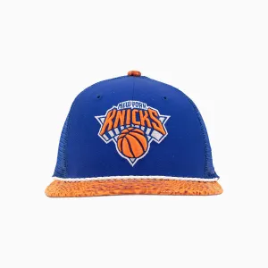 Breyer's Buck 50 New York Knicks Trucker Hat With Leather Visor