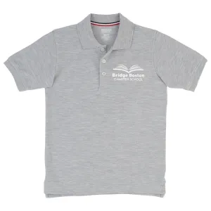 Bridge Boston Charter Short Sleeve Grey Polo - Adult
