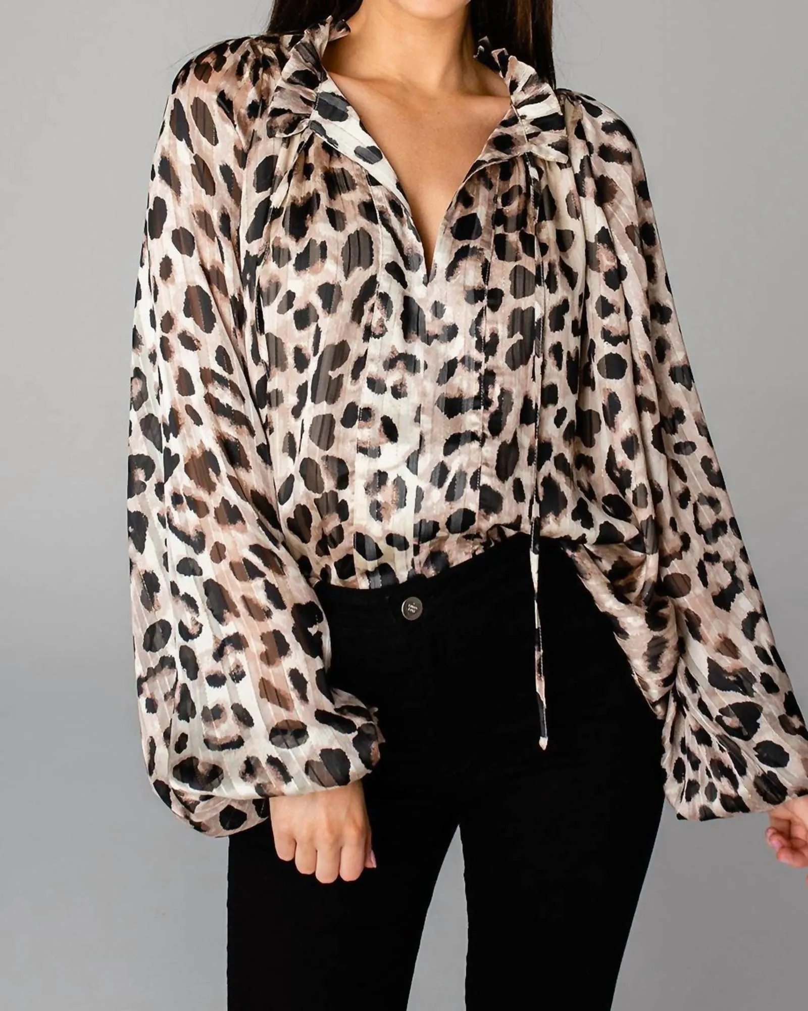 Bridgerton Long Sleeve Blouse in Oreo | Oreo