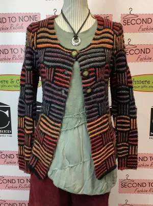 Bright   Bold Knit Cardigan (Size L)