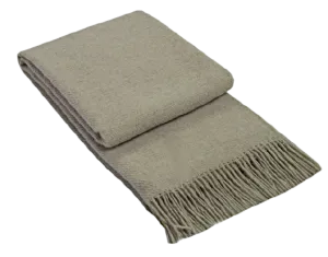 Brighton Throw - 100% NZ Wool - Beige