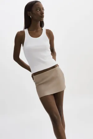 BRISSA | Leather Micro Mini Skirt