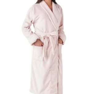 Brogo Microfibre Supersoft Woven Bathrobes Blush S/M