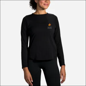 Brooks TCM Spirit Long Sleeve - Black Jaquard (Women's Sizing)