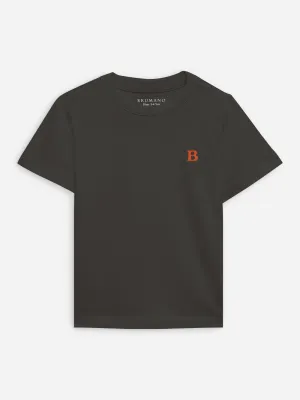 Brown 100% Cotton Casual Tee