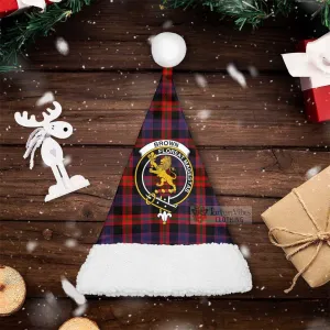 Brown (Broun) Tartan Christmas Santa Hats with Family Crest