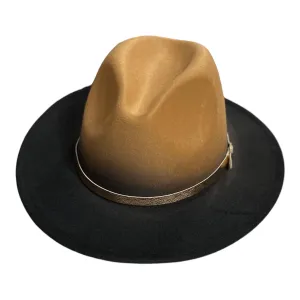 Brown Gradient Fedora Hat