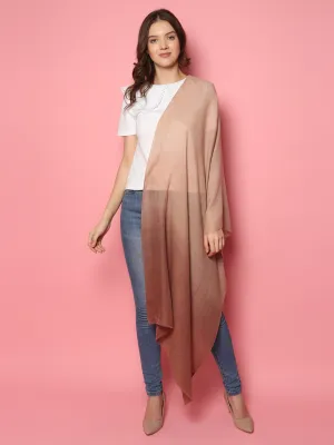 Brown Ombre Pure Pashmina Online Multi shaded shawl, shawls for dresses