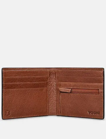 Brown Tweed Highland Cow Two Fold Wallet