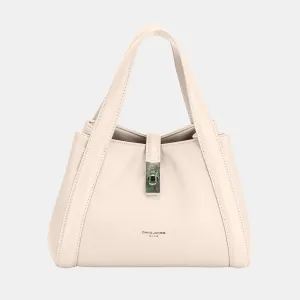 Bucket Bag Small David Jones PU Leather Double Handles Soft Bags
