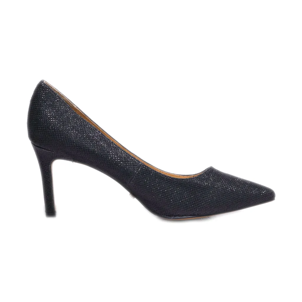 Buffalo High-Heel Shoes Fabric Black Colour For Women