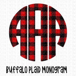 Buffalo Plaid Monogram