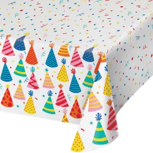 Bulk Hats Off Birthday Tablecover, Paper 54"x96" (Case of 6)