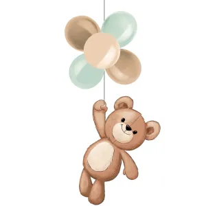 Bulk Teddy Bear Hanging Decor w/ Latex (6 per Case)